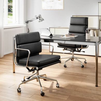Eames Soft Pad Office Chair | Genuine Leather