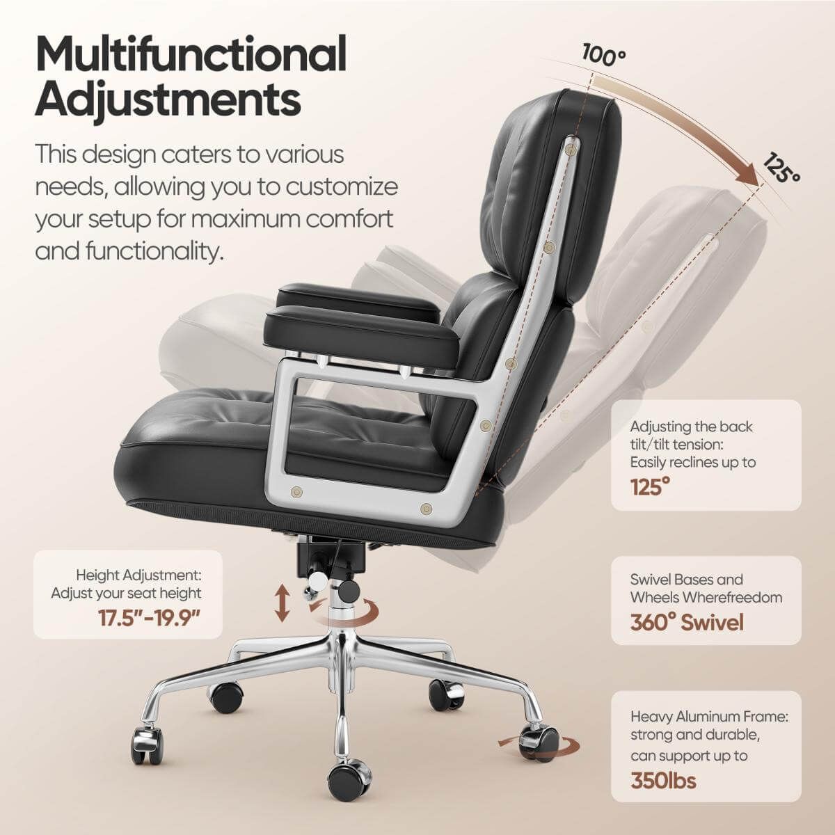 Eames Executive Office Chair | Top Grain Leather
