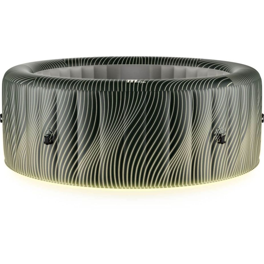 MSPA Comfort Series - METEOR 2-6 Person Inflatable Hot Tub Spa w/ LED light strip & UVC Sanitizer