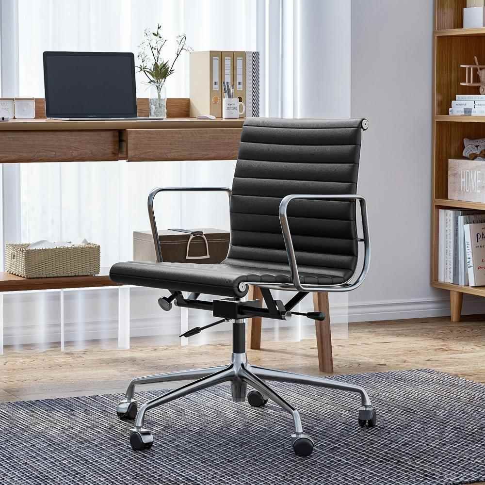 Eames Aluminum Group Office Chair | Top Grain Leather