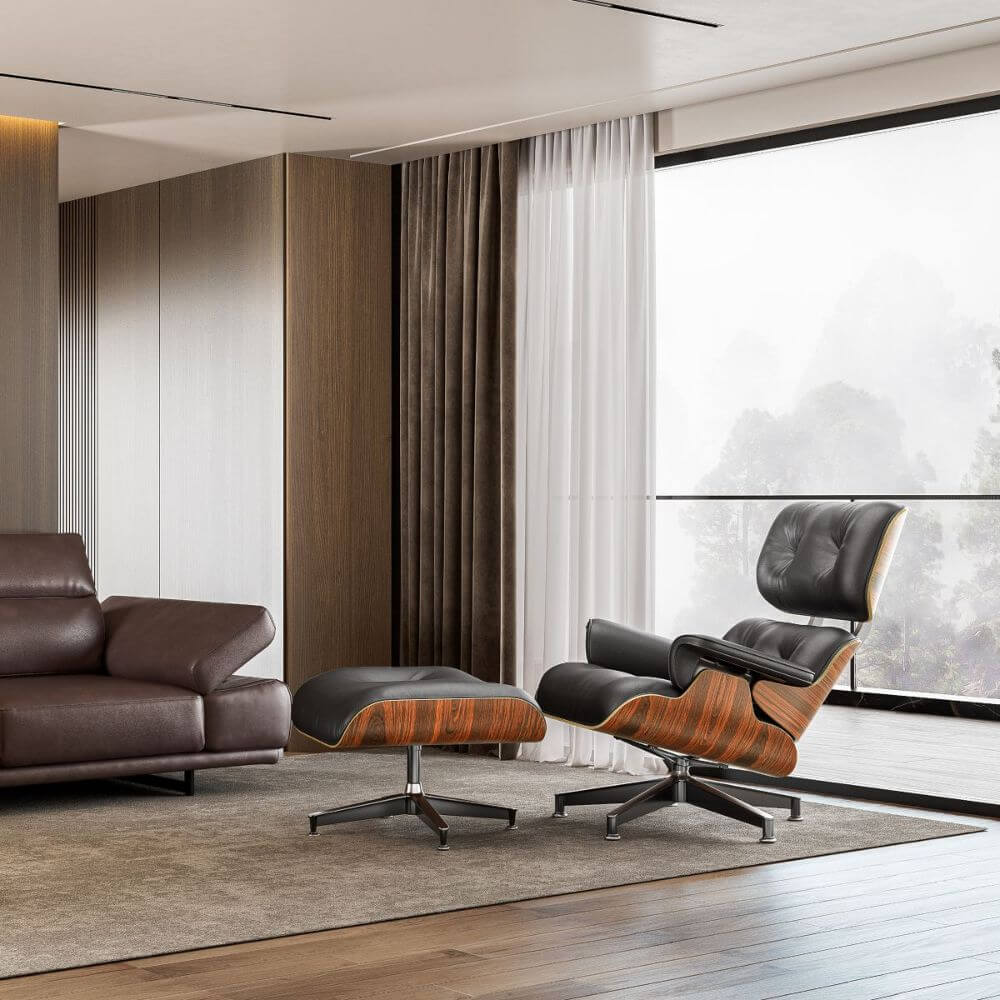 Eames Lounge Chair and Ottoman (Premium Tall Version)