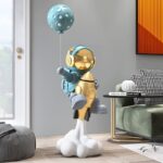 Life-Size Rocket Astronaut Balloon Statue